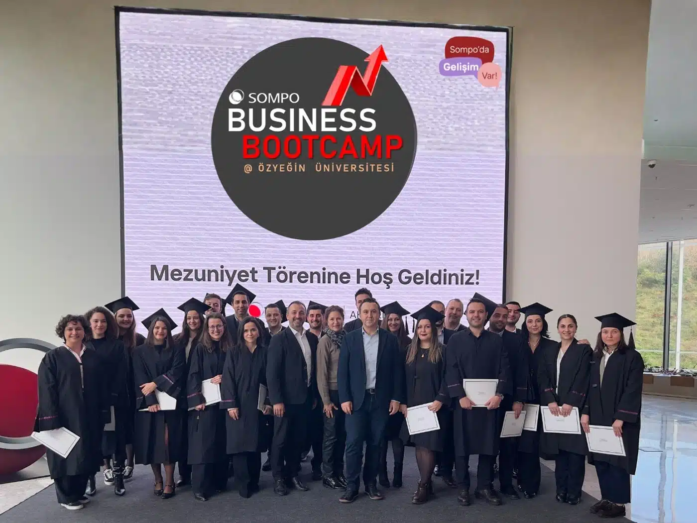 Sompo Sigorta Business Bootcamp Sertifika Programı Dördüncü Dönem Mezunlarını Verdi