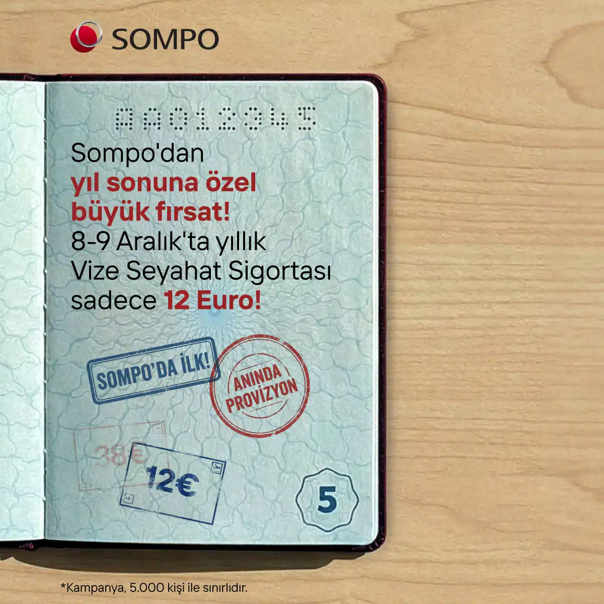 Vize Seyahat Sigortası 12 Euro Kampanyası