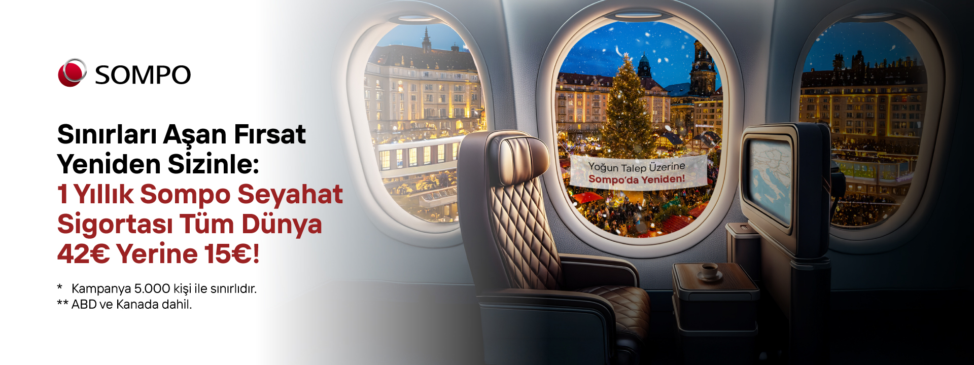 Vize Seyahat Sigortası 15 Euro Kampanyası