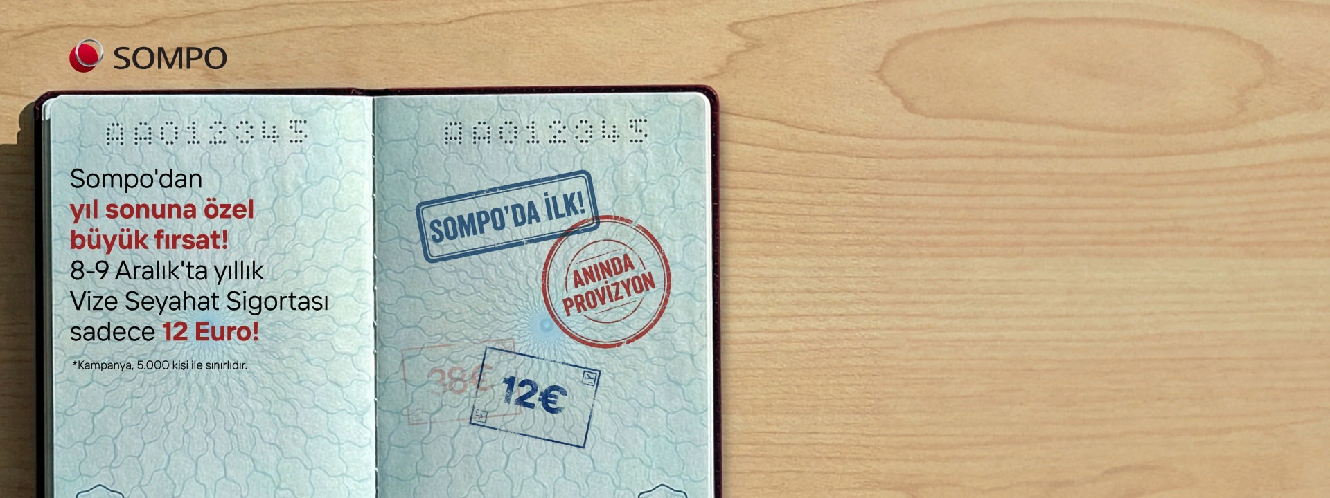 Vize Seyahat Sigortası 12 Euro Kampanyası